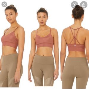ALO Yoga Lavish Bra Rosewood